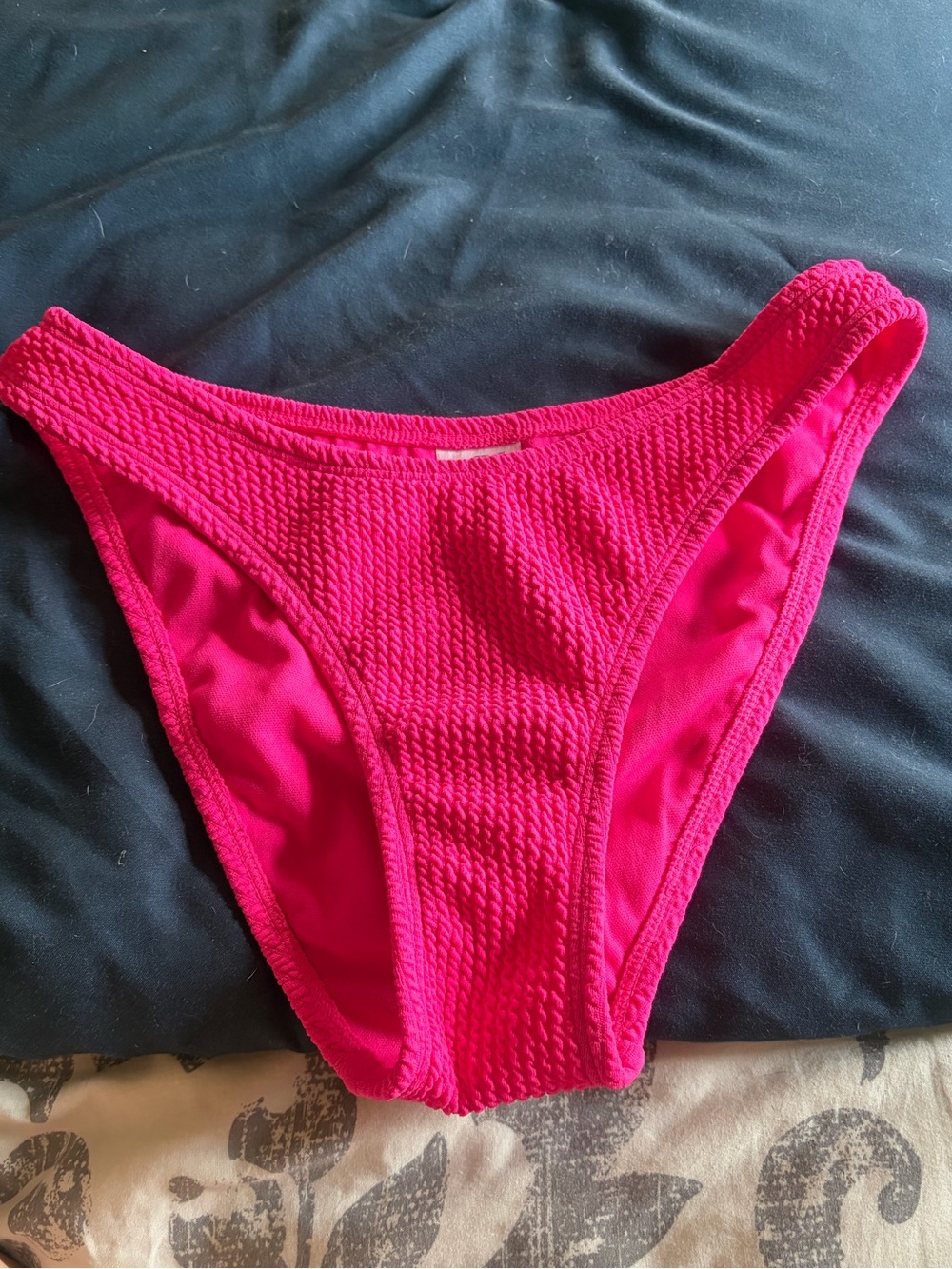 wild fable Hot Pink Textured Bikini Bottom
